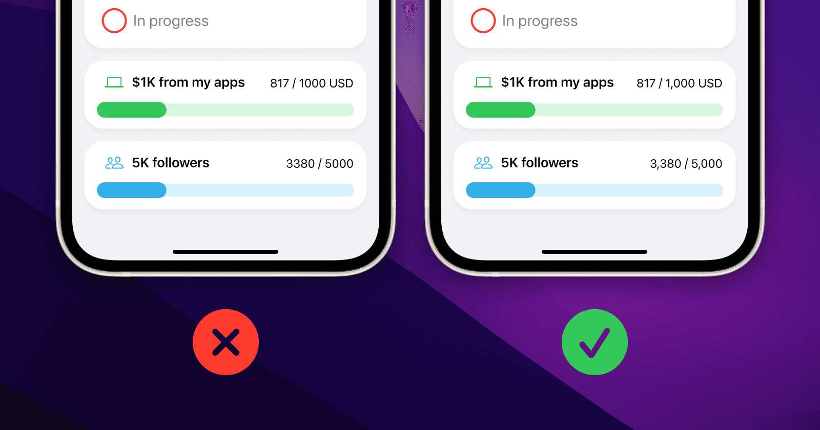 Digit group separators in a SwiftUI app
